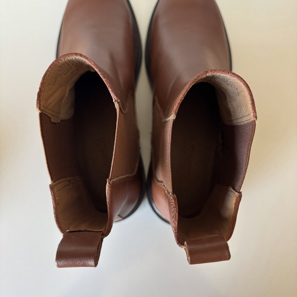 Madewell Brown Pull On Ankle Boot The Benning Bennington Chelsea Boot Size 8 - Picture 7 of 9
